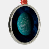 Kepler 22b, een exoplaneet. metalen ornament (Rechts)
