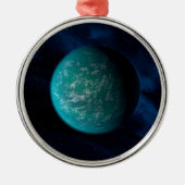 Kepler 22b, een exoplaneet. metalen ornament (Voorkant)