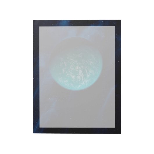 Kepler 22b, een exoplaneet. notitieblok (Linkerzijde)