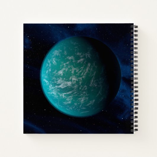 Kepler 22b, een exoplaneet. notitieboek (Achterkant)