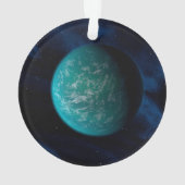 Kepler 22b, een exoplaneet. ornament (achterkant)