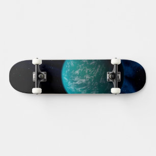 Kepler 22b, een exoplaneet. persoonlijk skateboard