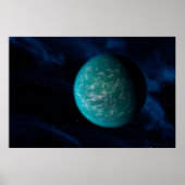 Kepler 22b, een exoplaneet. poster (Voorkant)