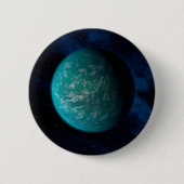 Kepler 22b, een exoplaneet. ronde button 5,7 cm (Voorkant)