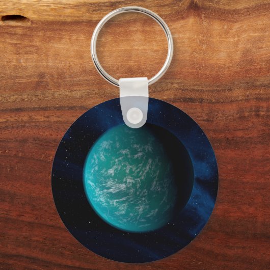 Kepler 22b, een exoplaneet. sleutelhanger (Achterkant)