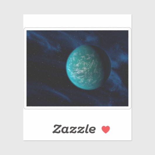 Kepler 22b, een exoplaneet. sticker (Vel)