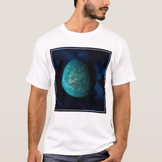 Kepler 22b, een exoplaneet. t-shirt (Voorkant)