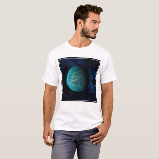 Kepler 22b, een exoplaneet. t-shirt (Voorkant volledig)