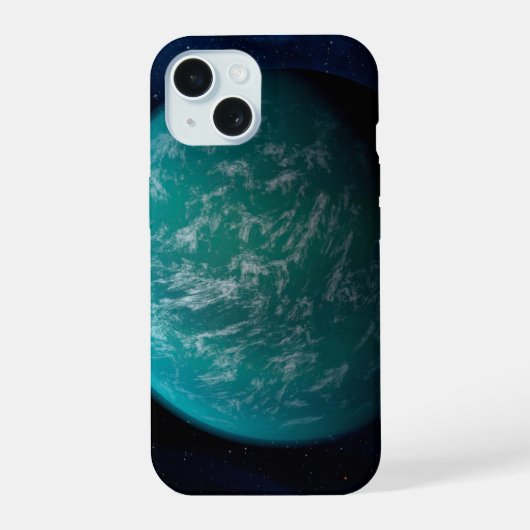 Kepler 22b, een extrasolaire planeet. iPhone 15 case (Achterkant)