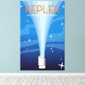 Kepler - Exploratie van het universum Canvas Afdruk (Insitu (Houten vloer))