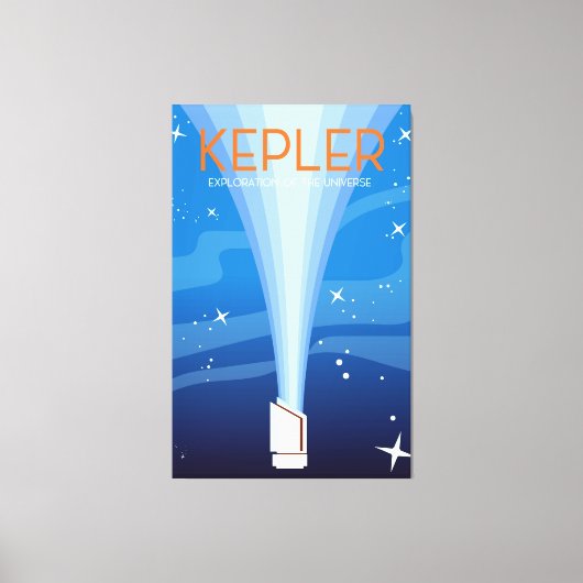 Kepler - Exploratie van het universum Canvas Afdruk (Voorkant)