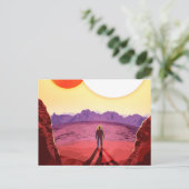 Kepler Ruimtereis Bestemming Planeet Avontuur Briefkaart (Staand voorkant)