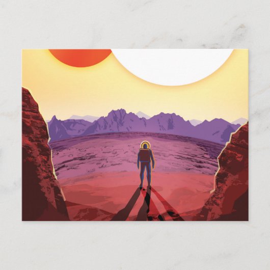 Kepler Ruimtereis Bestemming Planeet Avontuur Briefkaart (Voorkant)