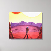 Kepler Ruimtereis Bestemming Planeet Avontuur Canvas Afdruk (Voorkant)