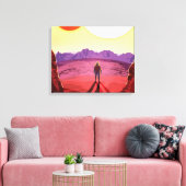 Kepler Ruimtereis Bestemming Planeet Avontuur Canvas Afdruk (Insitu (Woonkamer))