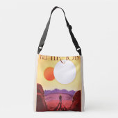 Kepler Ruimtereis Bestemming Planeet Avontuur Crossbody Tas (Achterkant)