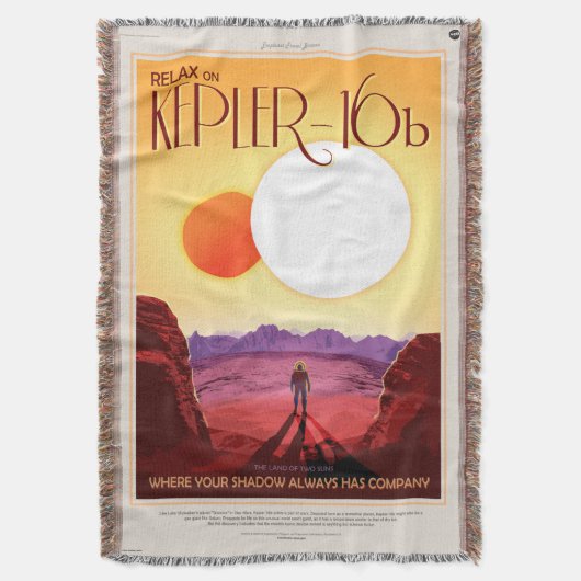 Kepler Ruimtereis Bestemming Planeet Avontuur Deken (Voorkant Verticaal)