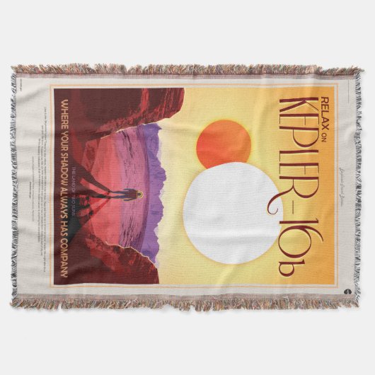 Kepler Ruimtereis Bestemming Planeet Avontuur Deken (Voorkant)