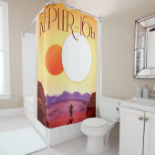 Kepler Ruimtereis Bestemming Planeet Avontuur Douchegordijn (In situ)