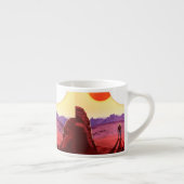 Kepler Ruimtereis Bestemming Planeet Avontuur Espresso Kop (Rechts)