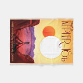 Kepler Ruimtereis Bestemming Planeet Avontuur Fleece Deken (Voorkant (Horizontaal))