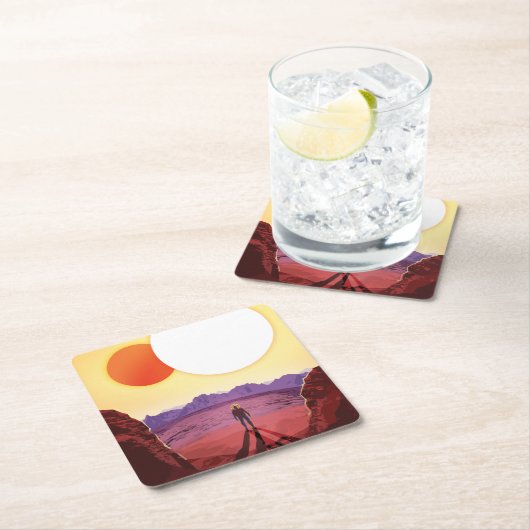 Kepler Ruimtereis Bestemming Planeet Avontuur Kartonnen Onderzetters (Insitu)