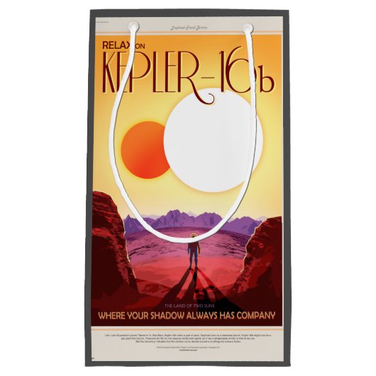 Kepler Ruimtereis Bestemming Planeet Avontuur Klein Cadeauzakje (Voorkant)