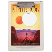 Kepler Ruimtereis Bestemming Planeet Avontuur Klembord (Voorkant)