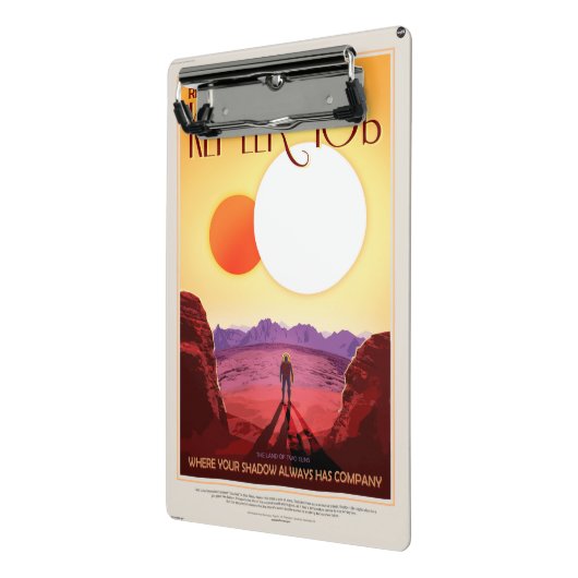 Kepler Ruimtereis Bestemming Planeet Avontuur Mini Klembord (Angled2)