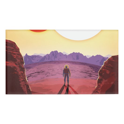 Kepler Ruimtereis Bestemming Planeet Avontuur Naambadge (Voorkant)