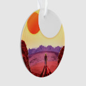 Kepler Ruimtereis Bestemming Planeet Avontuur Ornament (voorkant)