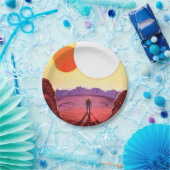 Kepler Ruimtereis Bestemming Planeet Avontuur Papieren Bordje (Feest)