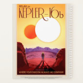 Kepler Ruimtereis Bestemming Planeet Avontuur Planner (Achterkant)