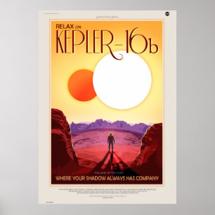 Kepler Ruimtereis Bestemming Planeet Avontuur Poster