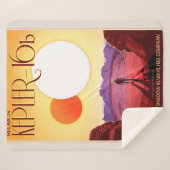 Kepler Ruimtereis Bestemming Planeet Avontuur Sherpa Deken (Voorkant (horizontaal))