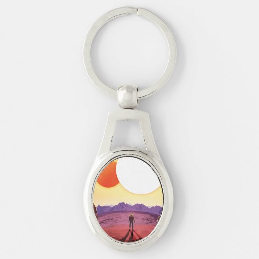 Kepler Ruimtereis Bestemming Planeet Avontuur Sleutelhanger (Voorkant)