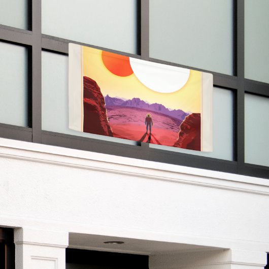 Kepler Ruimtereis Bestemming Planeet Avontuur Spandoek (Buitenkant Gebouw)