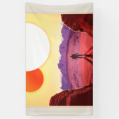 Kepler Ruimtereis Bestemming Planeet Avontuur Spandoek (Verticaal)