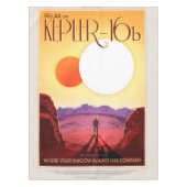 Kepler Ruimtereis Bestemming Planeet Avontuur Tafelkleed (Voorkant)