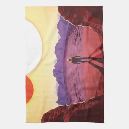 Kepler Ruimtereis Bestemming Planeet Avontuur Theedoek (Verticaal)