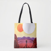 Kepler Ruimtereis Bestemming Planeet Avontuur Tote Bag (Voorkant)