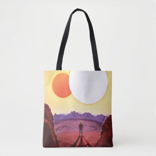 Kepler Ruimtereis Bestemming Planeet Avontuur Tote Bag (Voorkant)