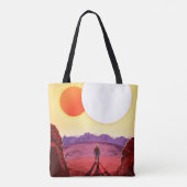 Kepler Ruimtereis Bestemming Planeet Avontuur Tote Bag (Achterkant)