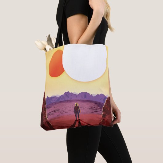 Kepler Ruimtereis Bestemming Planeet Avontuur Tote Bag (Dichtbij)