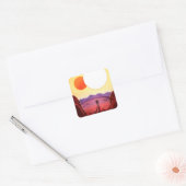 Kepler Ruimtereis Bestemming Planeet Avontuur Vierkante Sticker (Envelop)