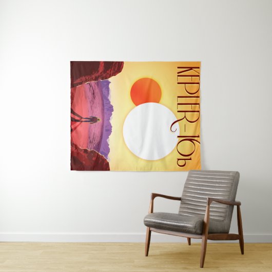 Kepler Ruimtereis Bestemming Planeet Avontuur Wandkleed (In Situ (horizontaal))