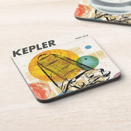 Kepler-ruimtetelescoop Poster. Bier Onderzetter (Linkerzijde)