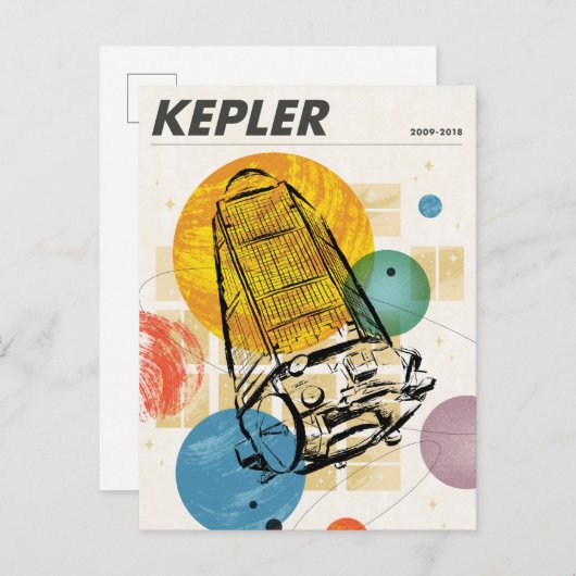 Kepler-ruimtetelescoop Poster. Briefkaart (Voorkant / Achterkant)