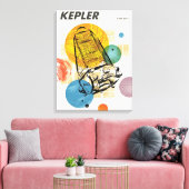Kepler-ruimtetelescoop Poster. Canvas Afdruk (Insitu (Woonkamer))