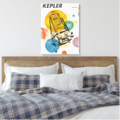 Kepler-ruimtetelescoop Poster. Canvas Afdruk (Insitu (Slaapkamer))